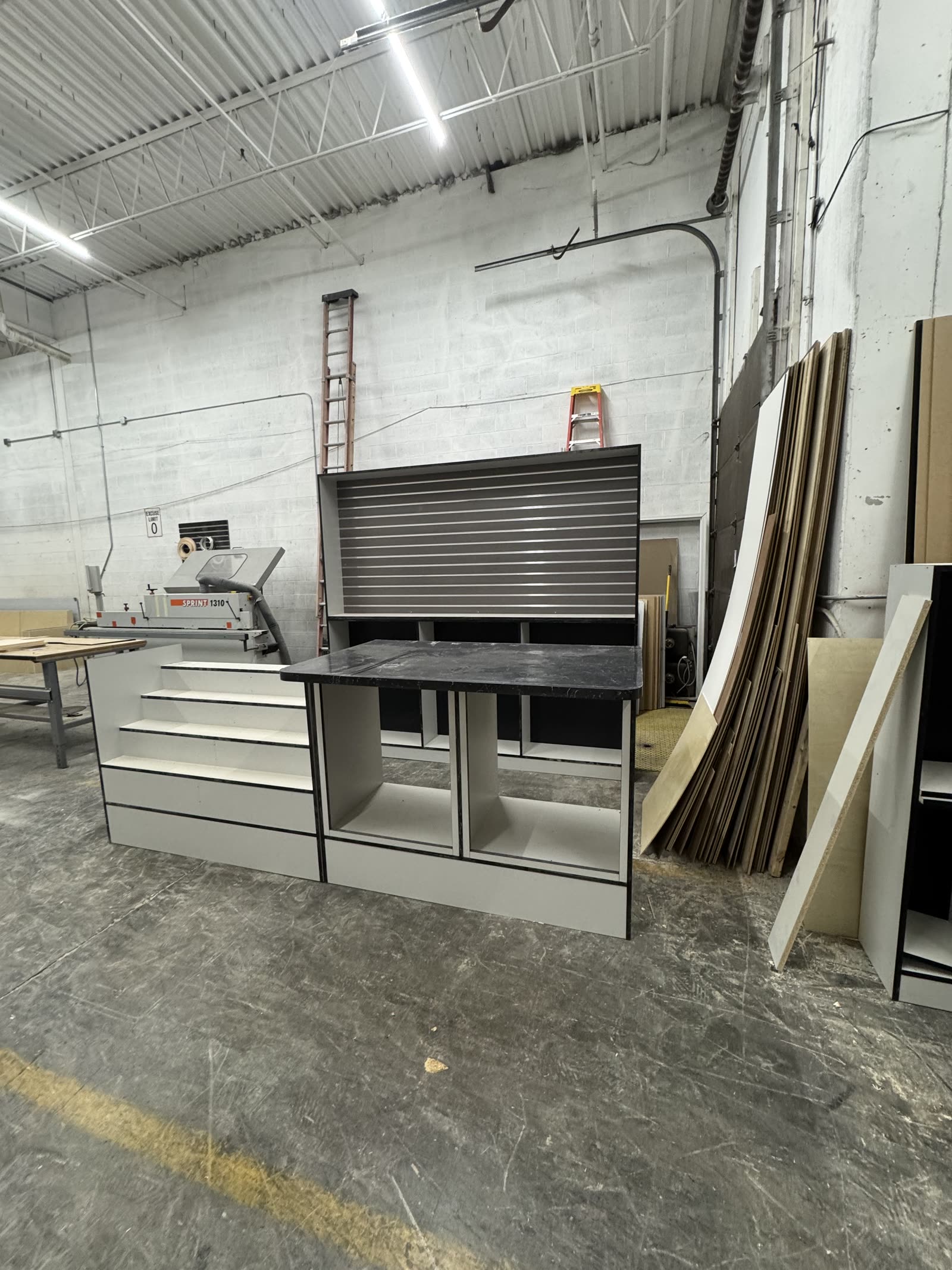 Slat-Wall Reception Counter